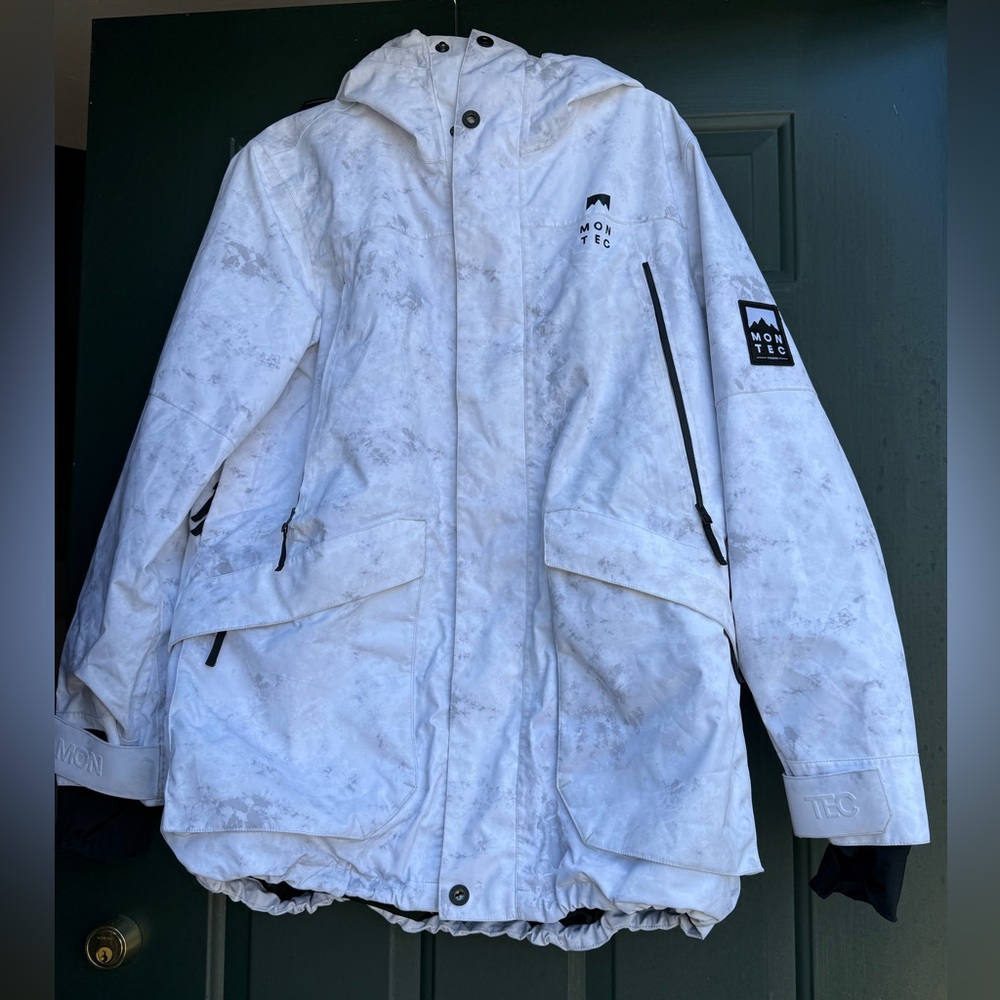 Montec Virago FW22 Snowboard Jacket XL White Tiedye - Picture 8 of 8